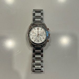 Michael Kors MK5459 Ladies Runway Two-Tone Silver & Rose Gold Watch